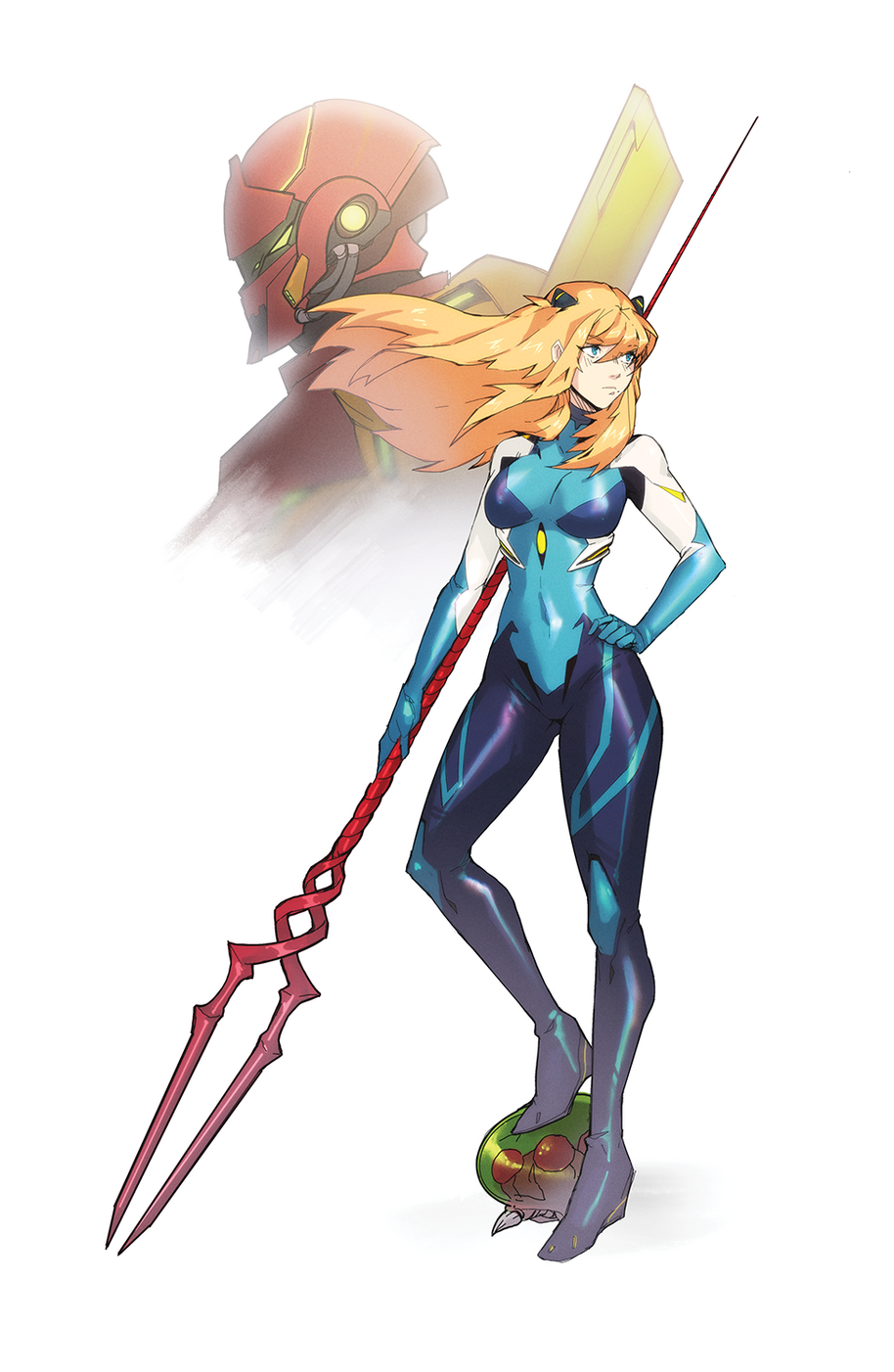 mobile suit samus (Metroid x Evangelion)